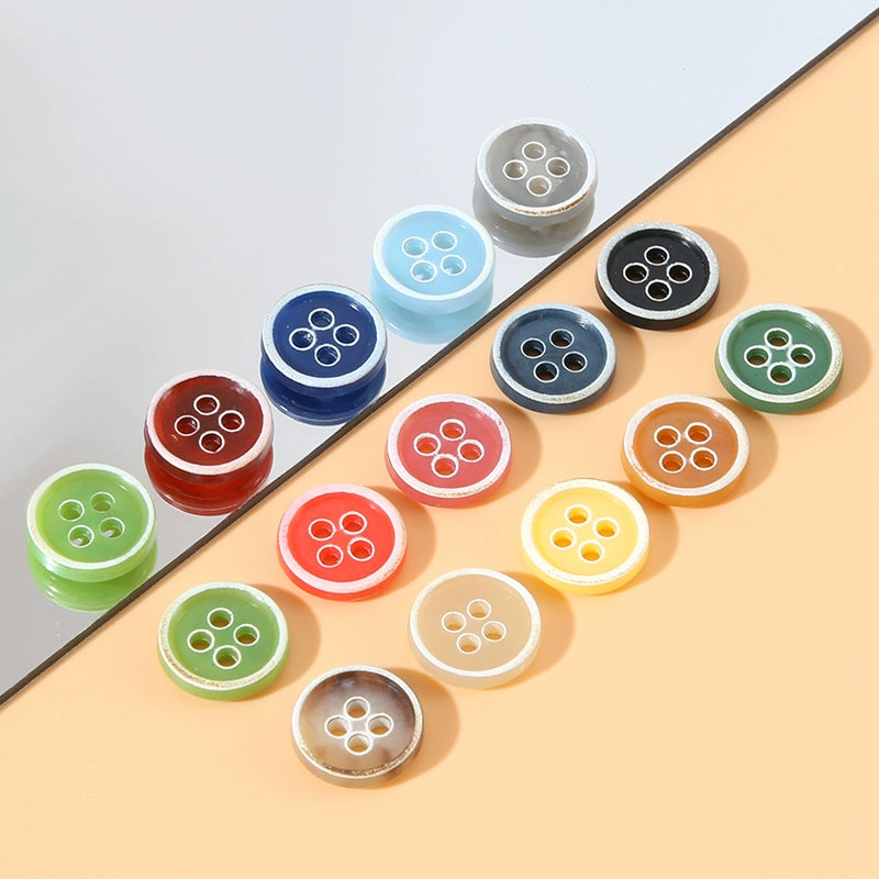 3308★  Shirt, cardigan, small buttons, children's clothes buttons, round four-eye button accessories, men's and women's small fragrant and versatile decoration