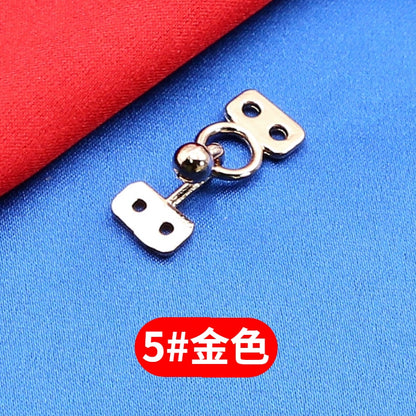 3509★ Botones de visón de metal, ganchos de hebilla, hebillas ocultas, hebillas colgantes, hebillas de cuello de estilo, botones de ropa de abrigo de piel de alta gama