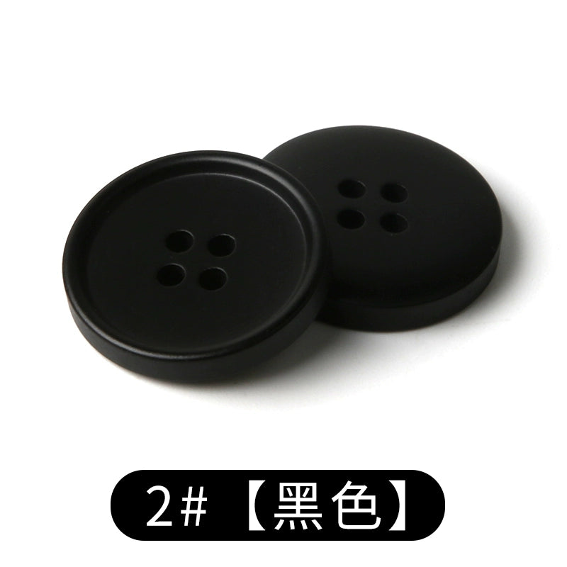 3450★ Accesorios de ropa versátiles Botón de abrigo de resina redondo Botón superior de chaqueta de gabardina Botones de traje negro para hombres y mujeres