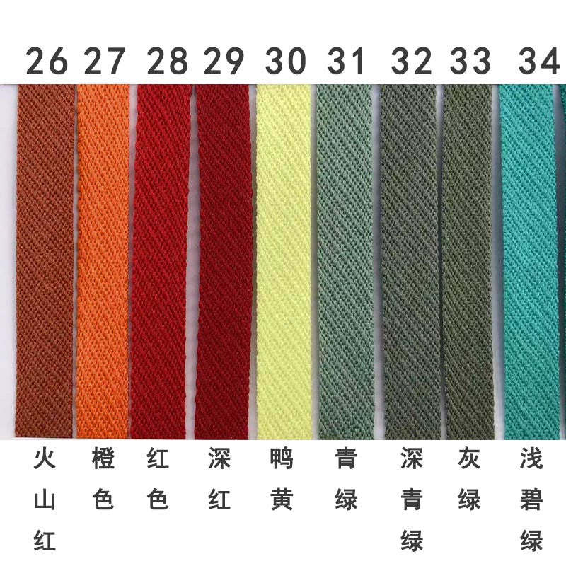 3879 50 colores en stock 1 cm de sarga de color, tira de presión para borde de cuello trasero, accesorios, tira de ribete para escote, tira lateral para ropa