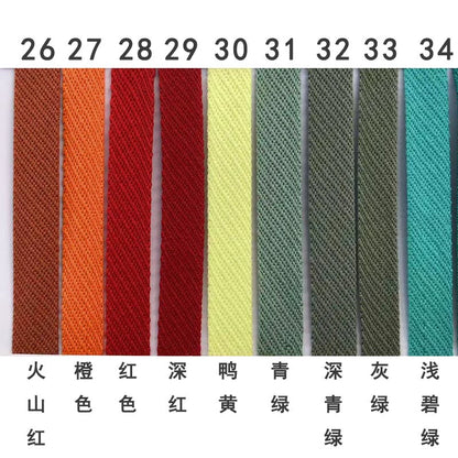3879 50 colores en stock 1 cm de sarga de color, tira de presión para borde de cuello trasero, accesorios, tira de ribete para escote, tira lateral para ropa