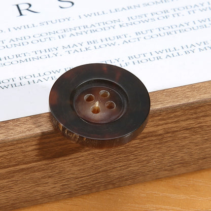 3463★ Botones de cuerno real para hombre, traje, chaqueta, pantalón, botones de alta gama, abrigo de cachemira para mujer, botones negros Daquan