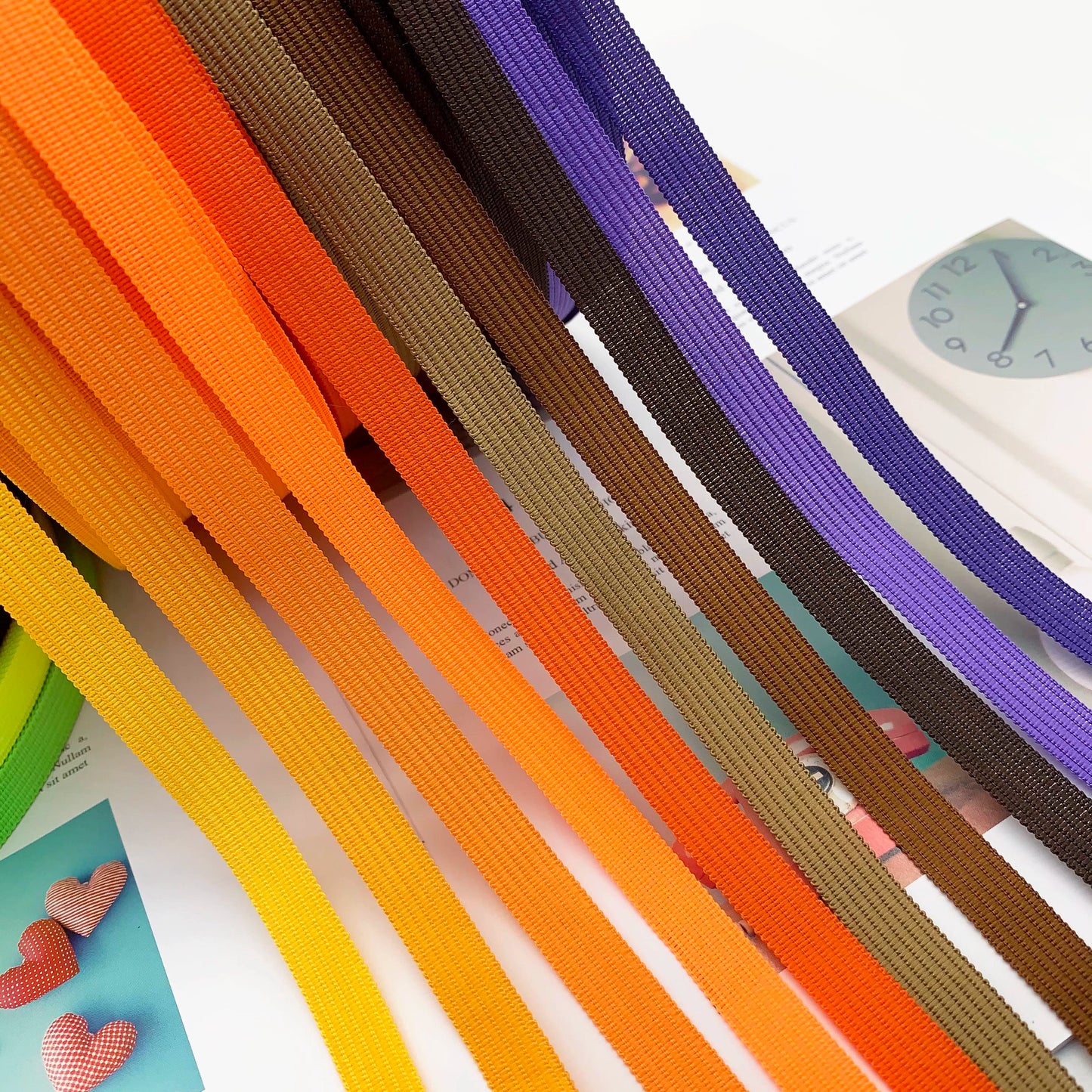 3883  Spot 30 colors 1cm non-elastic horse strap color back collar pressure strip webbing neckline strap side strip clothing accessories