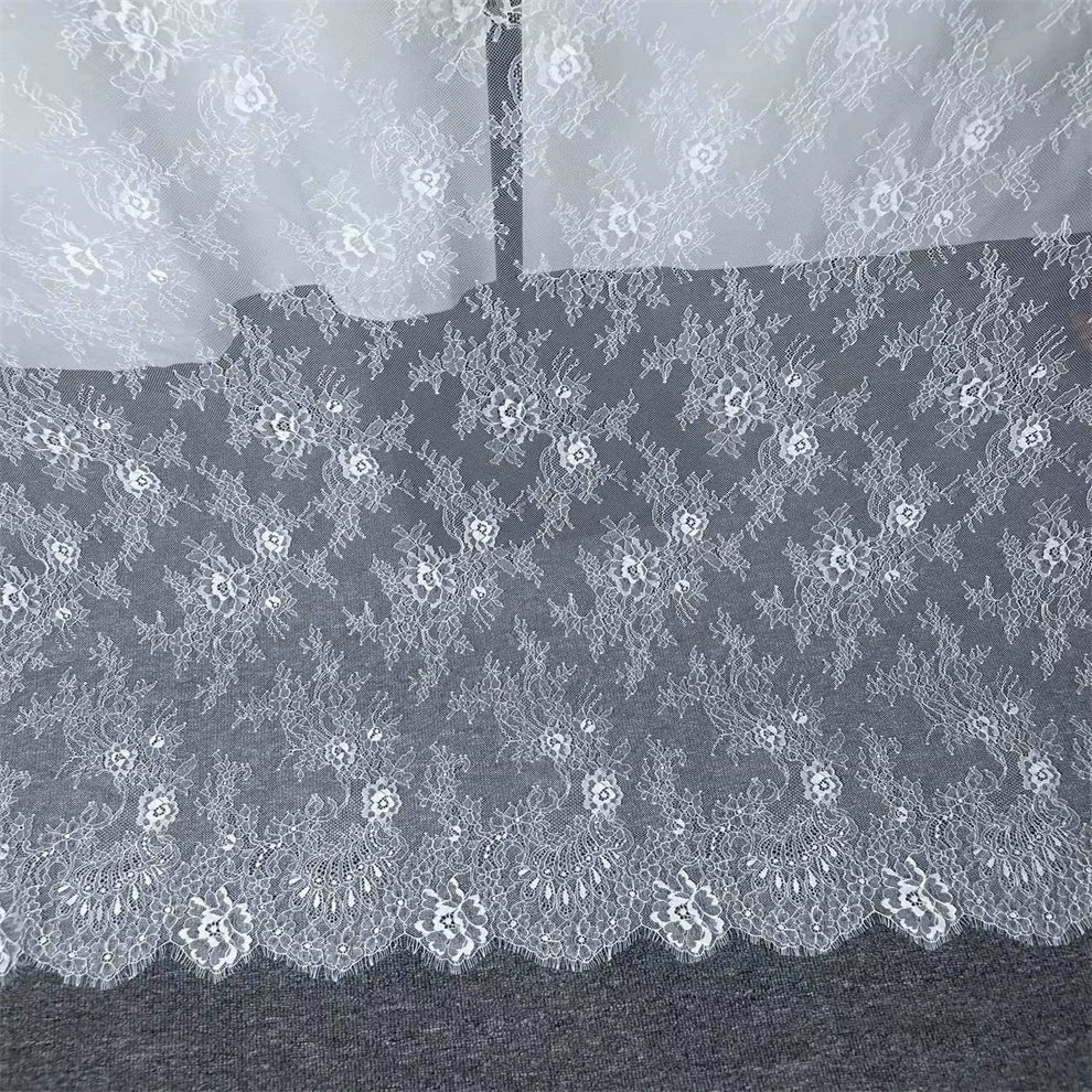 3748 Precio de tres metros de ancho 1,5 metros de encaje accesorios de encaje, ropa de bricolaje hecha a mano cortinas de boda telas de decoración de boda