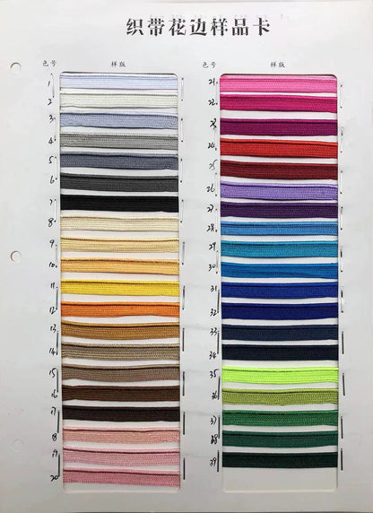 3849 Spot 39 colores 1 cm borde fino cinta maestra de seda brillante tira de brotes ribete cuerda borde incrustado tira cincha accesorios de ropa