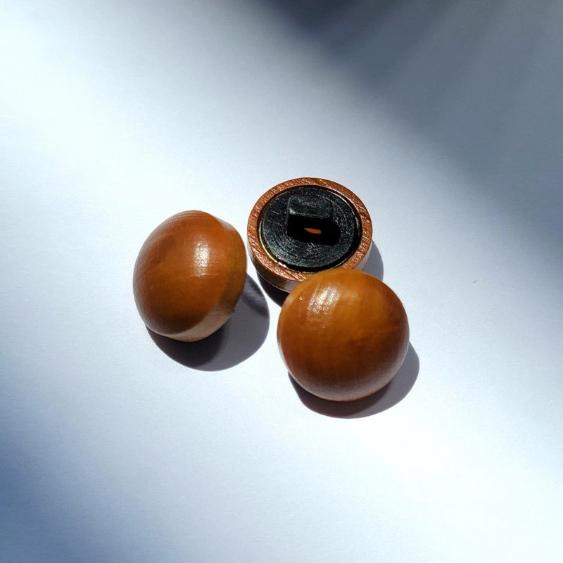 3342★  Natural wood bamboo button wood button button shirt cardigan decorative fashion men's and women's hair handmade DIY clothes buttons