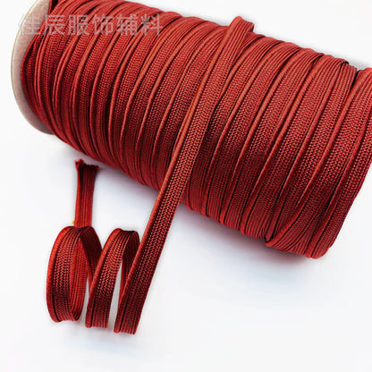 3849 Spot 39 colores 1 cm borde fino cinta maestra de seda brillante tira de brotes ribete cuerda borde incrustado tira cincha accesorios de ropa