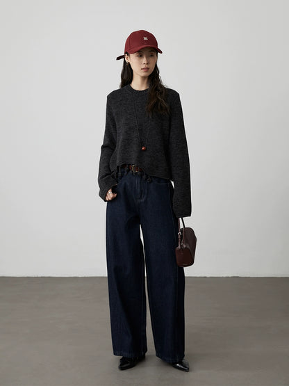 [Suéter gitano] Suéter con flecos y notas musicales elegantes de nicho de CAREMIND, nuevo suéter corto de punto 