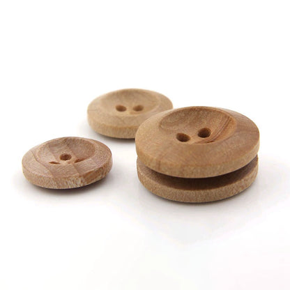 3390★  Natural four-eye chamfered wood buttons, log-colored buttons, coat, hat, shirt, buttons, decorative clothes, natural wind