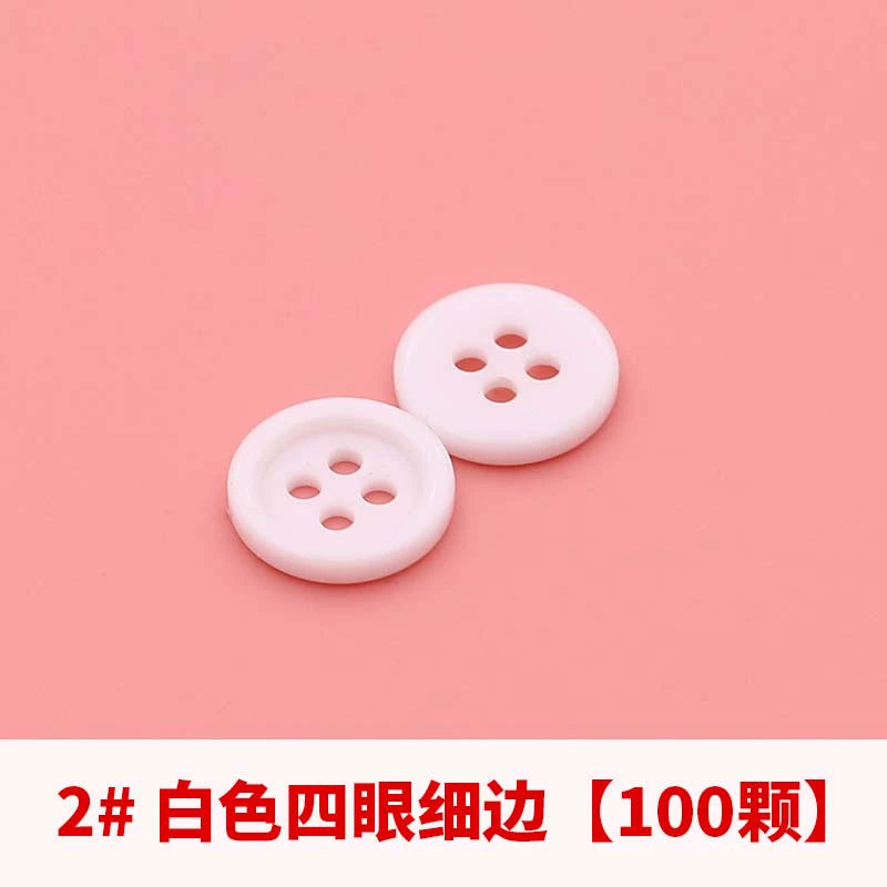 3358★  Versatile shirt buttons round transparent black and white buttons men's and women's shirts shirt cardigan polo shirt colored buttons