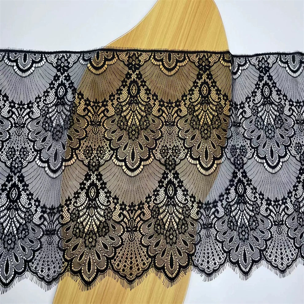 3770 Trois mètres de long et 45 cm de large cils bord de barbe dentelle tissu en dentelle vêtements bricolage jupe manches accessoires d'épissure