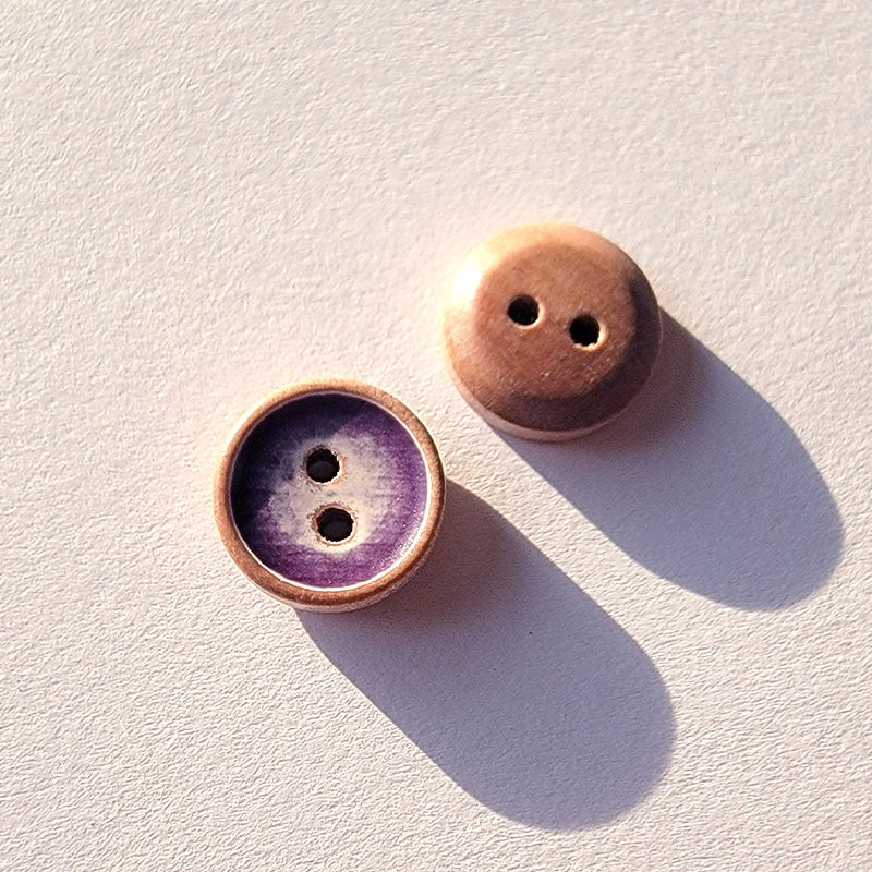 3370★  Natural wooden buttons wooden buttons two-eye buttons retro shirt shirt cardigan buttons men's and women's handmade accessories