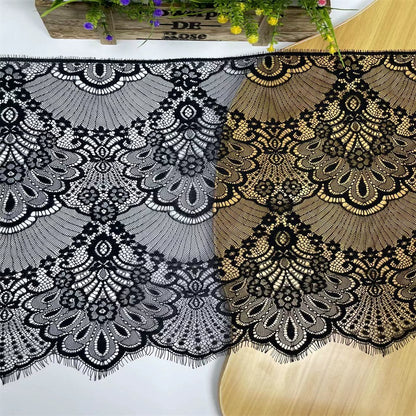 3770 Trois mètres de long et 45 cm de large cils bord de barbe dentelle tissu en dentelle vêtements bricolage jupe manches accessoires d'épissure