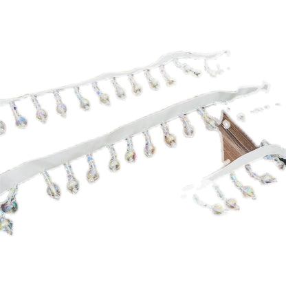 3710  width 3.5 cm AB color bubble beads crystal bead curtain DIY decorative curtain handmade beaded bead curtain lace fringed beads