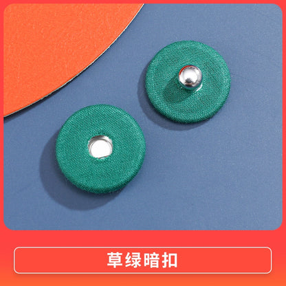 3470★ Botón de tela de color nuevo, botón a presión de metal, botón oculto, botón anti-luz para niños y madres, botón de ropa grande para mujeres, botón de botón.