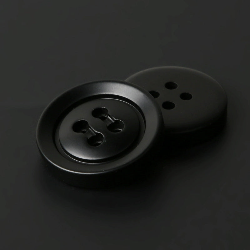 3446★ Botones redondos negros para abrigo, moda femenina, versátil, de lana, para suéter, chaqueta, cárdigan, gabardina, botones pequeños