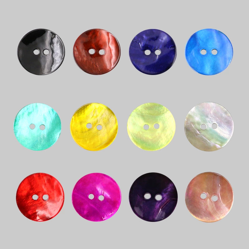 3321★ Handmade Color Shell Button Maspell Button Shirt Button Jacket Sweater Button Clothes Button Decorative DIY Material