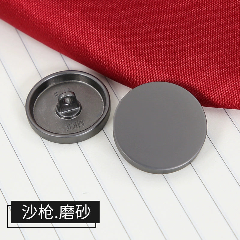 3375★  Metal flat buttons high-end suit buttons clothes top women's coat button shirt men's trench coat shirt round
