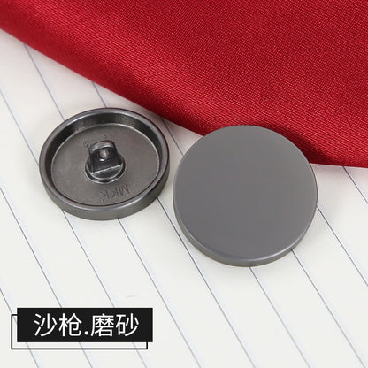 3375★  Metal flat buttons high-end suit buttons clothes top women's coat button shirt men's trench coat shirt round