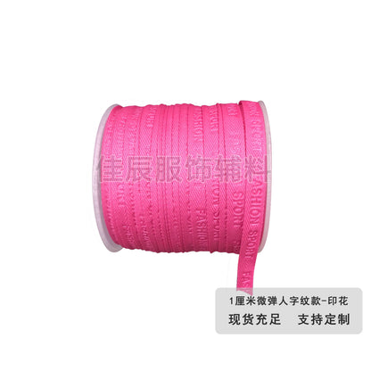 3876 Spot 1 cm Color letra en espiga en relieve cinta de borde prensado Accesorios Correa de cuello trasero Tira lateral de ropa