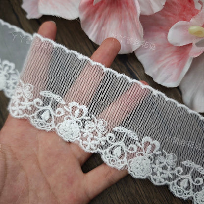 3822 Fil de coton en maille de haute qualité, broderie, ourlet, fleur, vêtements exquis, dentelle, bijoux de bricolage, matériel d'épissure de mariage