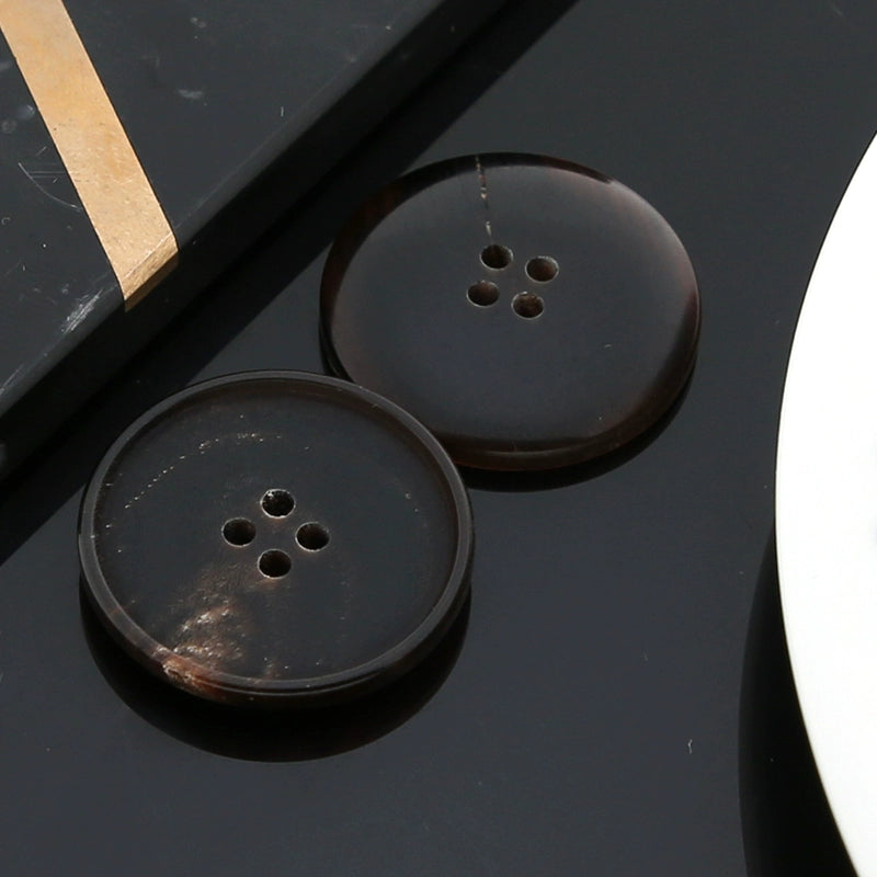 3419★  New, round men's and women's clothes decorative buttons trench coat sweater high-end pants button fashion versatile button