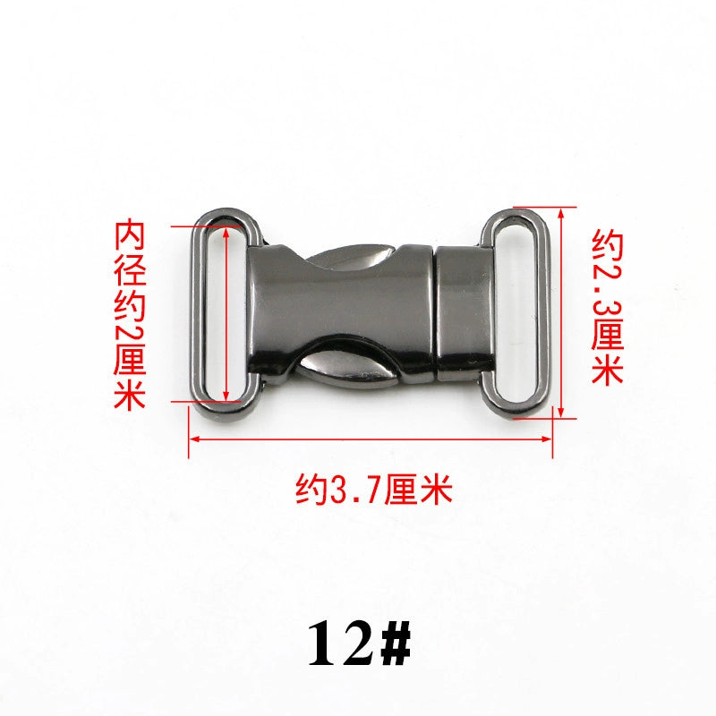 3526★ Hebilla de mochila con cierre de equipaje Hebilla de ajuste de bolsa Hebilla de herraje de metal Hebilla de accesorios para bolsa de cintura Hebilla de mochila