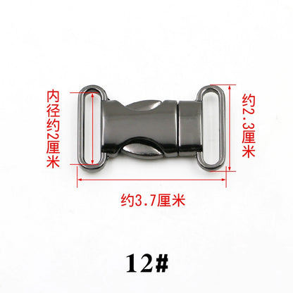 3526★ Hebilla de mochila con cierre de equipaje Hebilla de ajuste de bolsa Hebilla de herraje de metal Hebilla de accesorios para bolsa de cintura Hebilla de mochila