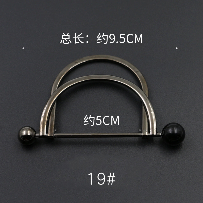 3529★ Versión coreana de moda con hebilla de anillo de metal, hebilla de alfiler de perla, abrigo, chaqueta, suéter, bufanda, accesorios, hebilla decorativa, hebilla de cinturón