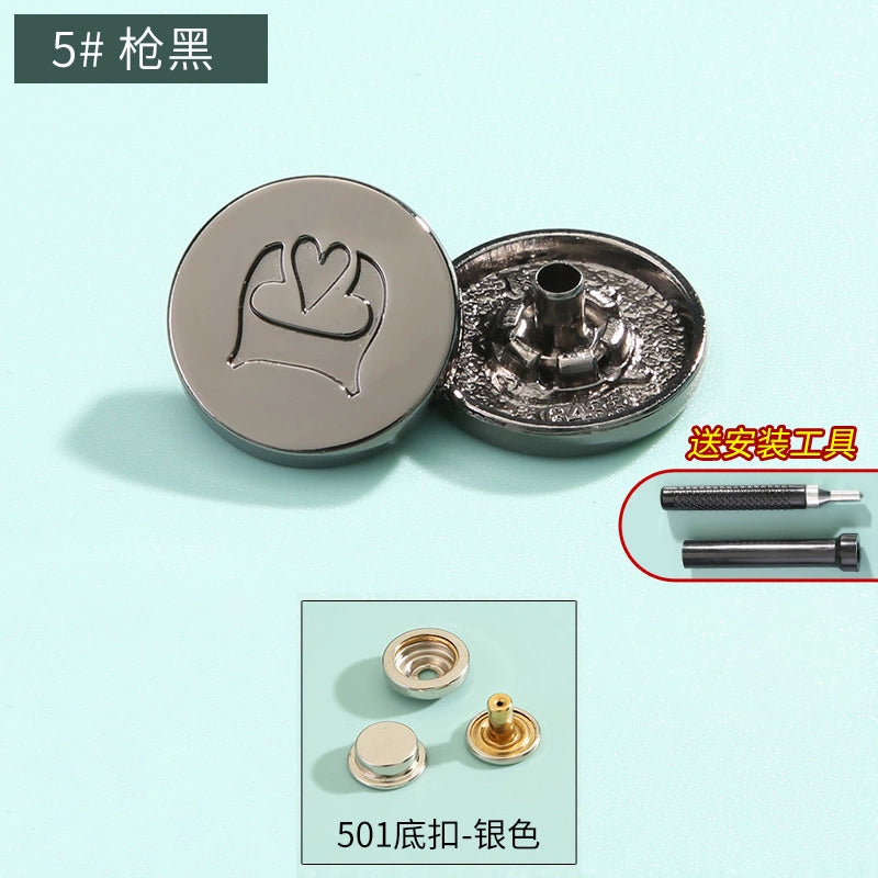 3410★ Boutons pression haut de gamme sans couture pour vêtements pour femmes, boutons mère et enfant, boutons quatre en un, boutons de doudoune, boutons boutons, boutons cachés invisibles.
