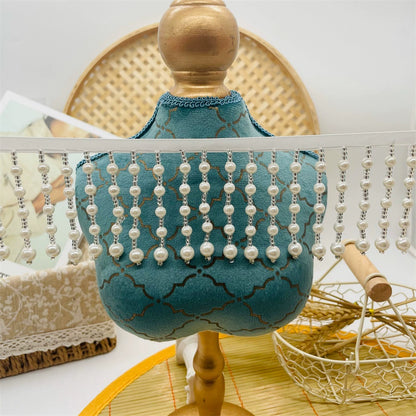 3700 Accesorios de encaje con borlas y perlas para la industria pesada, bricolaje, cortina de cuentas, Hanfu, Xiacheng, Cheongsam, puños, collar, cinta de cuentas