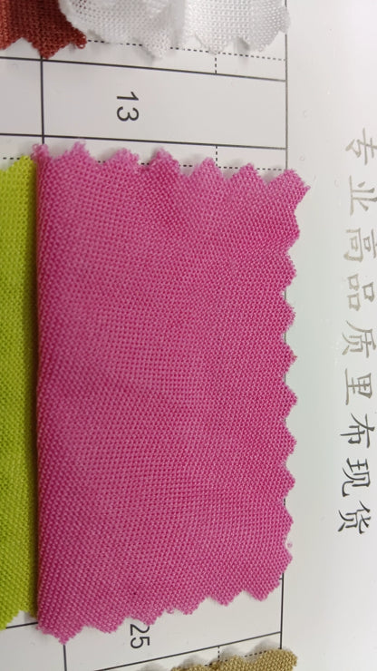 3905 Tejido elástico de verano, tejido fino de punto, forro de falda, tejido de imprimación absorbente de sudor, tejido de punto de una sola cara de alta elasticidad 8031