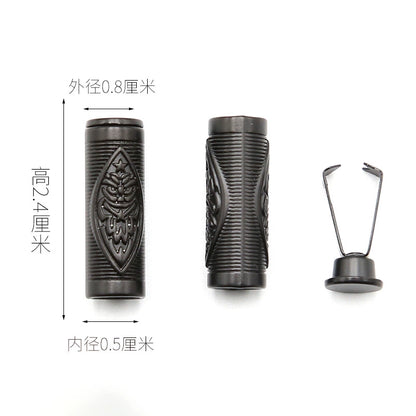 3546 Suéter Sombrero Cuerda Cabeza Botón Pantalones Cintura Cuerda Hebilla Metal Cabeza Ropa Cinturón Cuerda Tope Accesorios