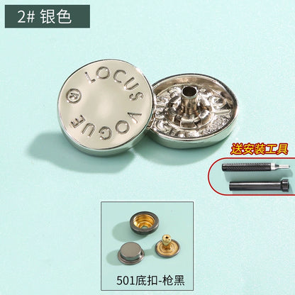 3410★ Boutons pression haut de gamme sans couture pour vêtements pour femmes, boutons mère et enfant, boutons quatre en un, boutons de doudoune, boutons boutons, boutons cachés invisibles.