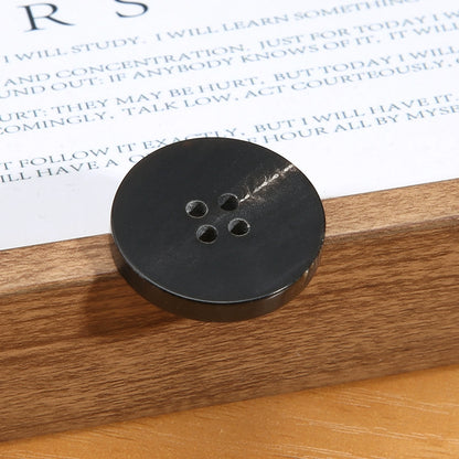 3463★ Botones de cuerno real para hombre, traje, chaqueta, pantalón, botones de alta gama, abrigo de cachemira para mujer, botones negros Daquan