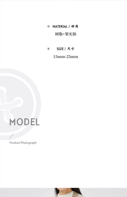 3234★  High-end resin buttons men's and women's clothes coat coat trench coat coat pattern buttons versatile sweater high-end buttons