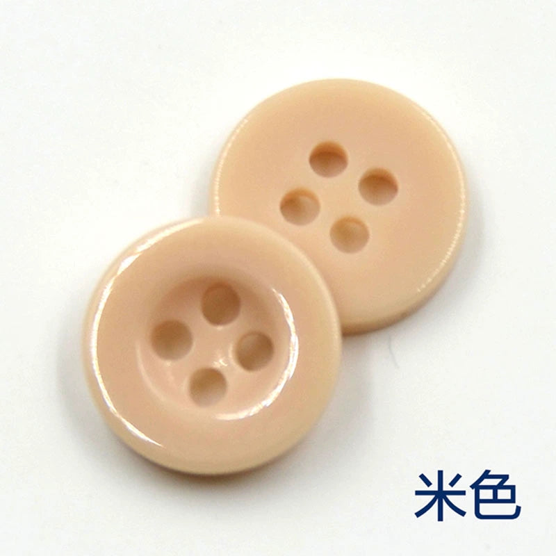 3348★  Color wide-edged round shirt buttons Children's kindergarten creative handmade material package Candy button painting material