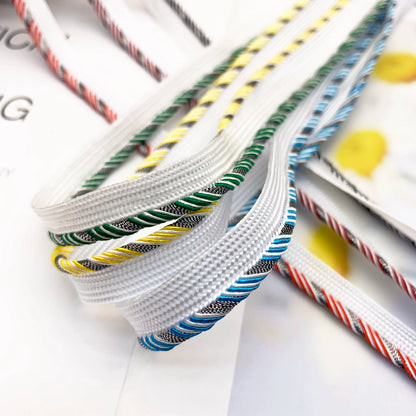 3842 Spot 1cm color plata cebolla tejido niño cinta maestra brote tira accesorios ropa incrustado borde tira zapatos y sombreros hogar textil ribete cuerda