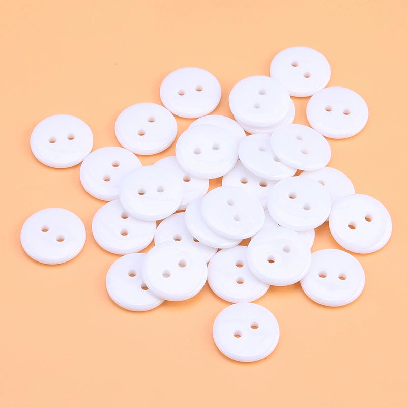 3495★ Botones Especiales Resina Transparente Dos Ojos Cuatro Ojos Botón de Pan Botón de Camisa Botón de Camisa de Primavera y Verano Botón de Suéter de Chaqueta