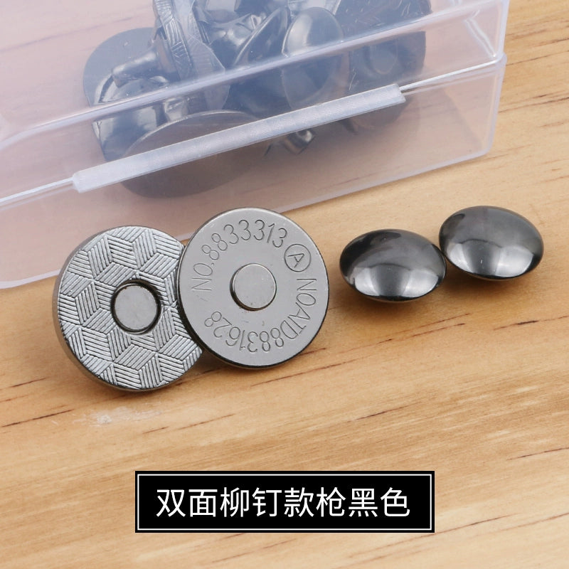 3473★ Hebilla magnética de metal Hebilla magnética Bolso con botón magnético fuerte sin costuras Hebilla de succión Abrigo Botón oculto Accesorios de billetera