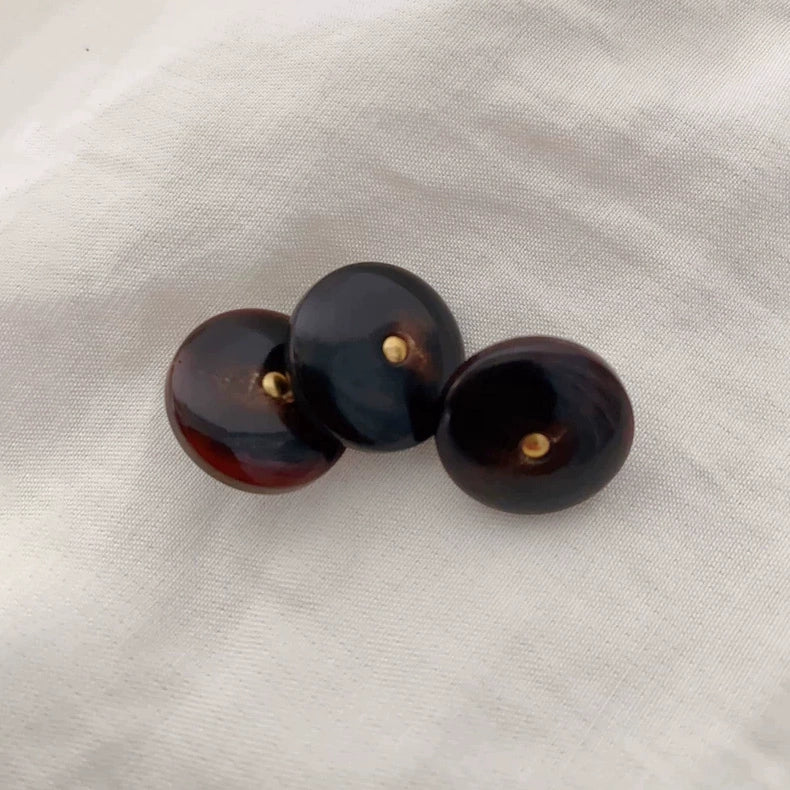 3318★ Vêtements à boutons en corne véritable noire, bouton de veste de costume polyvalent pour hommes et femmes, pantalon de costume, bouton à motif rond