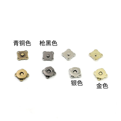 3473★ Hebilla magnética de metal Hebilla magnética Bolso con botón magnético fuerte sin costuras Hebilla de succión Abrigo Botón oculto Accesorios de billetera