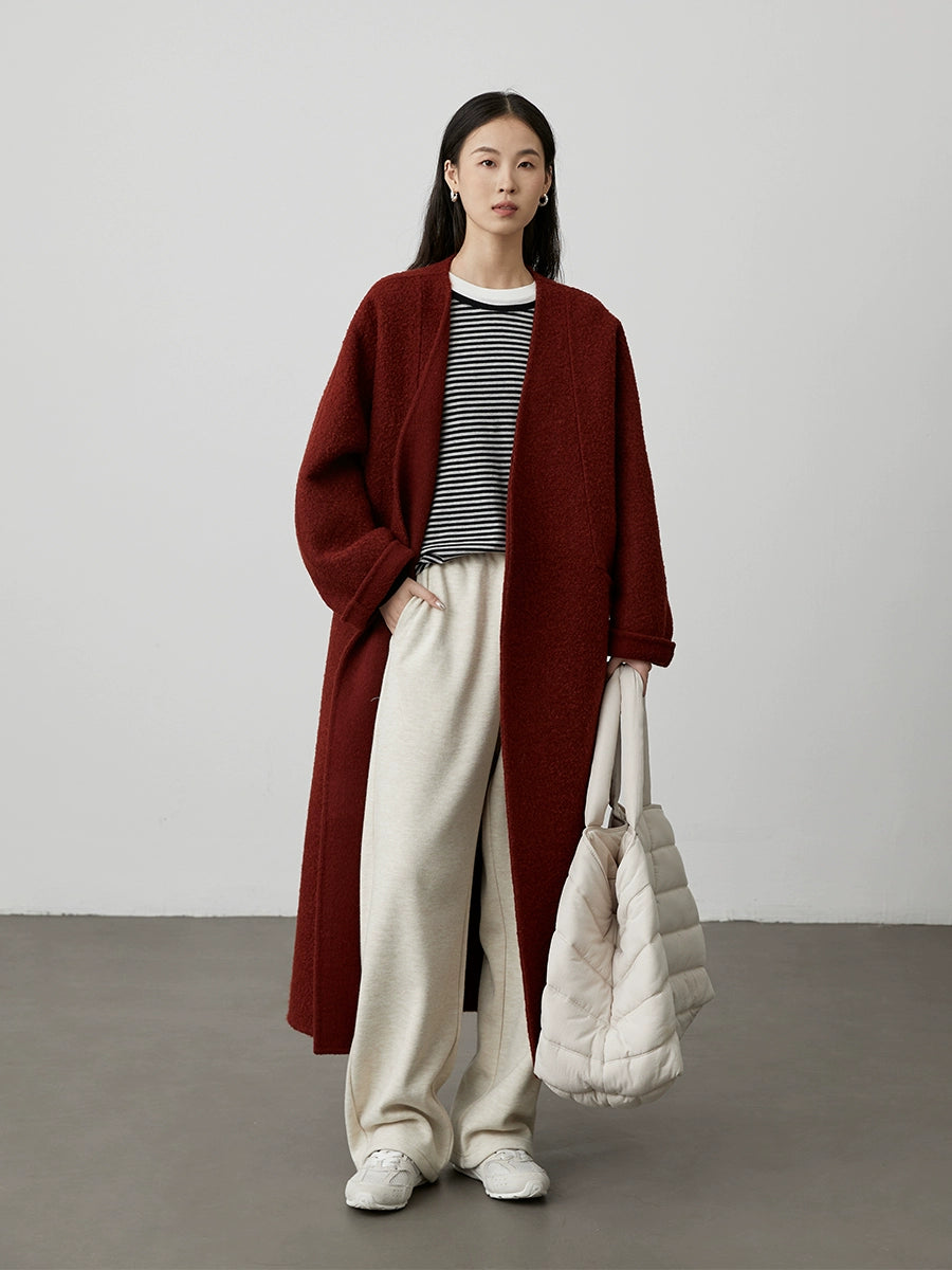 [TOMBOY sea soul shirt] CAREMIND black and gray striped long-sleeved top loose shoulder versatile bottoming shirt