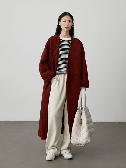 [TOMBOY sea soul shirt] CAREMIND black and gray striped long-sleeved top loose shoulder versatile bottoming shirt