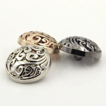 3449★ Botón de abrigo de metal de nube auspiciosa hueca segundo maestro Zhang Yunlei mismo botón de alta gama botón de chaqueta botón accesorios de ropa