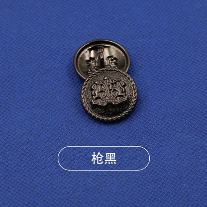 3438★ Vêtements à boutons dorés Boutons en métal Boutons ronds Manteaux polyvalents pour hommes et femmes Blazer trench coat boutons de pull