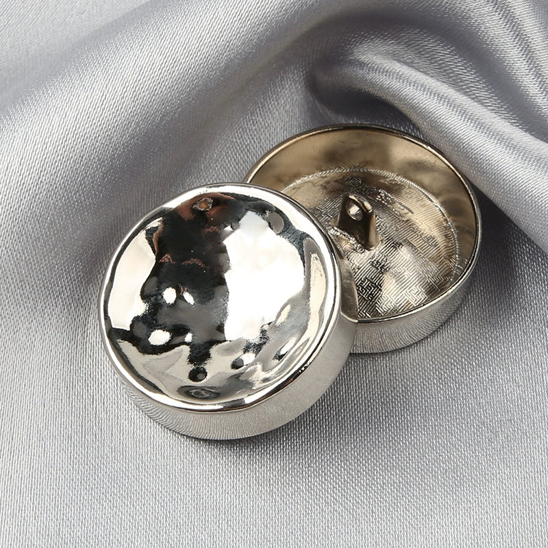 3430★ Botones de abrigo de metal en forma de cuenco, botones decorativos de gabardina de cachemira de lana gruesa, botones pequeños de abrigo versátiles de moda para mujer