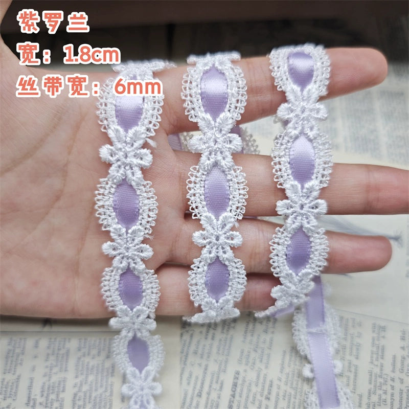3550★ Ancho 1,8 cm Nueva cinta hueca de encaje DIY hecha a mano Lolita falda accesorios de decoración de ropa