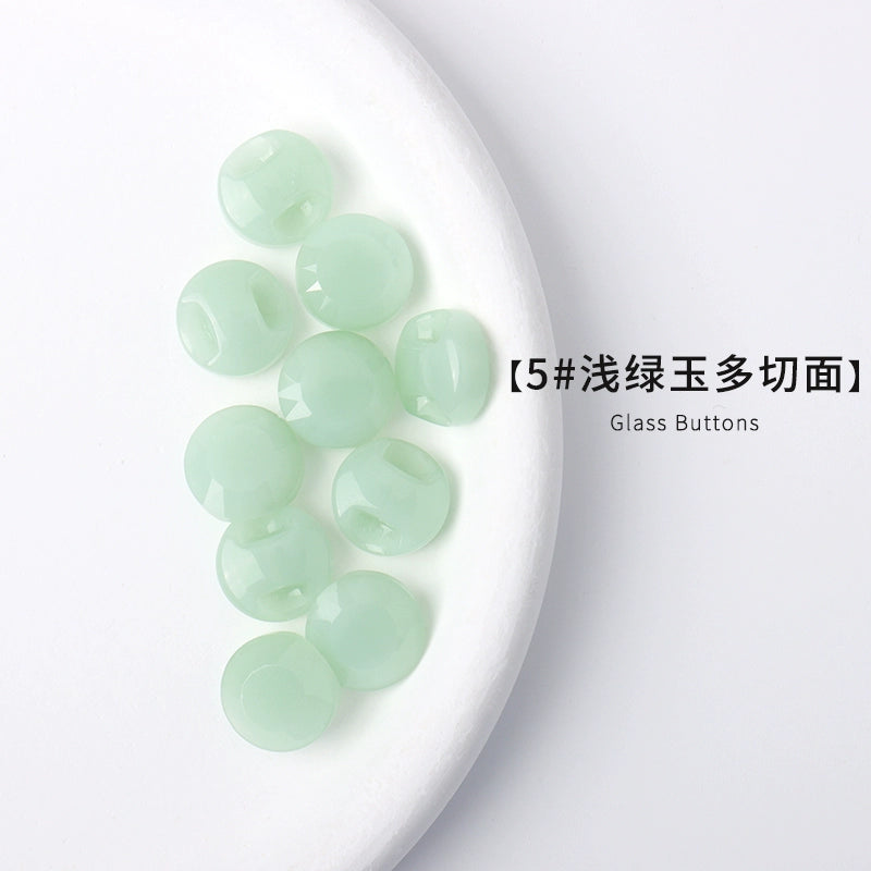 3380★  New Chinese antique buttons imitation jade Hanfu Tang suit buttons glazed buttons dress knitted cardigan buttons cheongsam buttons