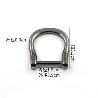 3518★ Botones para bolsos de mujer, accesorios para bolsos, tornillos, herrajes, hebillas metálicas DIY, tornillos, botones D, botones de ajuste, botones de herradura